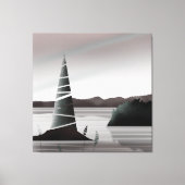 Abstracte Pacific Coast Minimale Kunst Canvas Afdruk (Voorkant)
