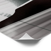 Abstracte Pacifische Kust Minimale Kunst Perfect Poster (Hoek)