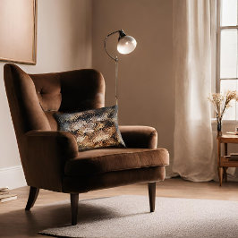 Abstracte paddenstoel accent kussen