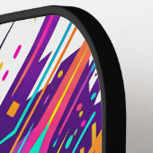Abstracte Padelbal Bewegingsillustratie Pickleball Paddle (Links Detail)