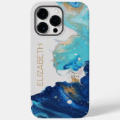 Abstracte Paint Flow Alcohol Ink Ocean Waves Custo Case-Mate iPhone Case (Achterkant)