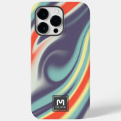 Abstracte Paint Flow Pastel Kleuren Aangepast Mono Case-Mate iPhone Case (Achterkant)