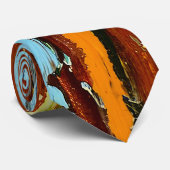 Abstracte Paint Streaks Stropdas (Opgerold)