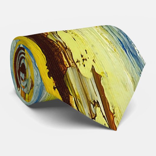 Abstracte Paint Streaks Stropdas (Opgerold)