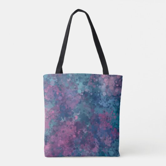 Abstracte Painterly Splatter Tote Bag (Achterkant)