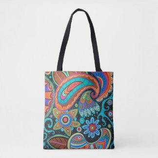 Abstracte Paisley Tote Bag