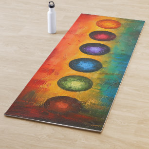 Abstracte paletmes Chakra Energie Yoga Mat