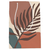 Abstracte palmbladminimalistische kunst medium cadeauzakje (Voorkant)
