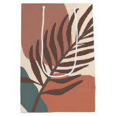 Abstracte palmbladminimalistische kunst medium cadeauzakje (Achterkant)