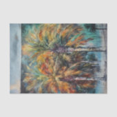Abstracte Palmbomen Beachy Decoupage Tissuepapier (Voorkant)