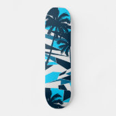 Abstracte palmbomen met surf persoonlijk skateboard (Voorkant)