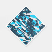 Abstracte palmbomen met surf servet (Hoek)