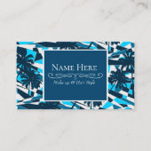 Abstracte palmbomen met surf visitekaartje (Voorkant)