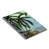 Abstracte palmbomen notitieboek (Rechterzijde)