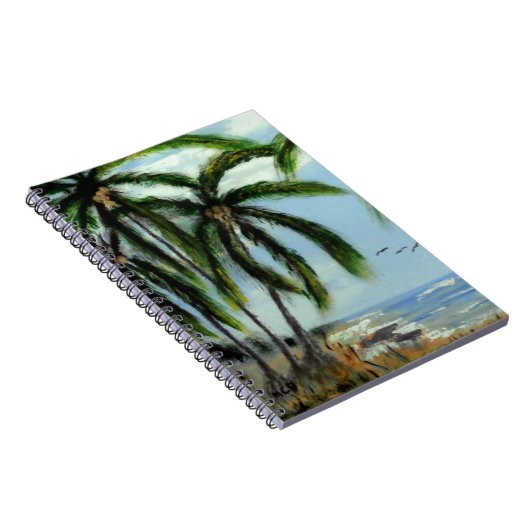 Abstracte palmbomen notitieboek (Rechterzijde)