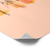 Abstracte palmbomen poster (Hoek)