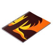 Abstracte palmboom op zonsondergang door water notitieboek (Linkerzijde)