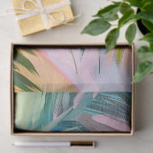 Abstracte palmboomschijfjes roze achtergrond decou tissuepapier (Geschenk)