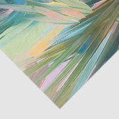 Abstracte palmboomschijfjes roze achtergrond decou tissuepapier (Detail)