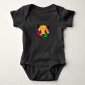 Abstracte Panda Romper (Voorkant)