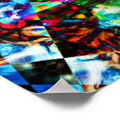 Abstracte panoramische kunst poster (Hoek)