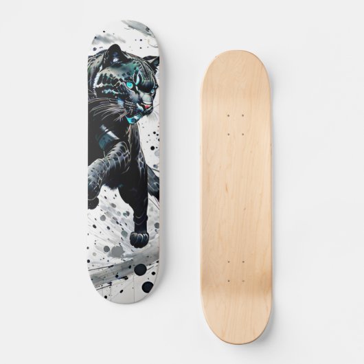 Abstracte Panter Persoonlijk Skateboard (Voorkant)