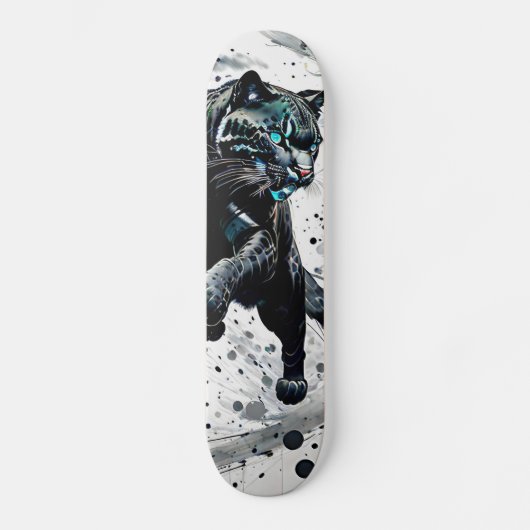 Abstracte Panter Persoonlijk Skateboard (Voorkant)
