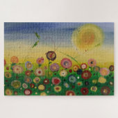 Abstracte papaver legpuzzel (Horizontaal)