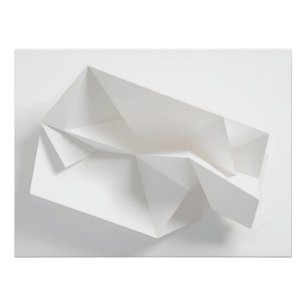 Abstracte papierarchitectuur perfect poster