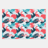 Abstracte papierbladen voor de verdringing van vog inpakpapier vel (Voorkant)