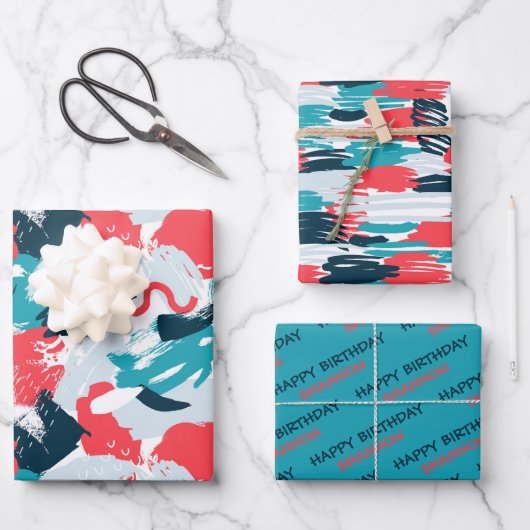 Abstracte papierbladen voor de verdringing van vog inpakpapier vel (Voorkant)