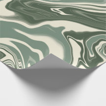 Abstracte papierbladen voor marmer Sage Green Wrap