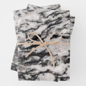 Abstracte papierbladen voor witte en zwarte wikkel inpakpapier vel (In situ)