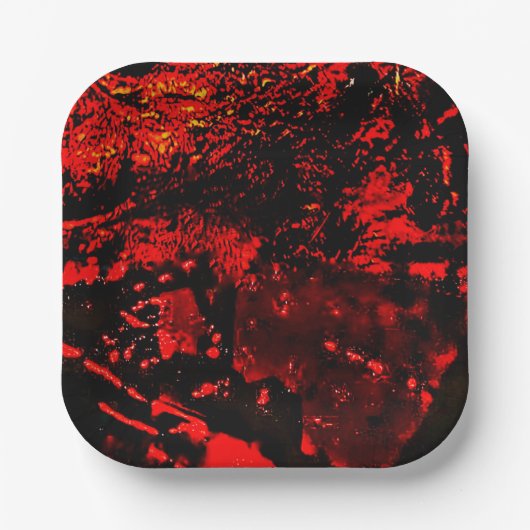 abstracte papieren bord gerecyclede plastic rode t (Voorkant)
