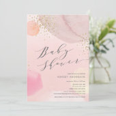 Abstracte parelcirkels Baby shower Kaart (Staand voorkant)