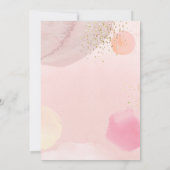 Abstracte parelcirkels Baby shower Kaart (Achterkant)