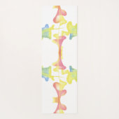 Abstracte pareltrechters omkeerbare Yoga Mats Yogamat (Achterkant)