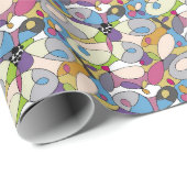 Abstracte pasta cadeaupapier (Rol Hoek)