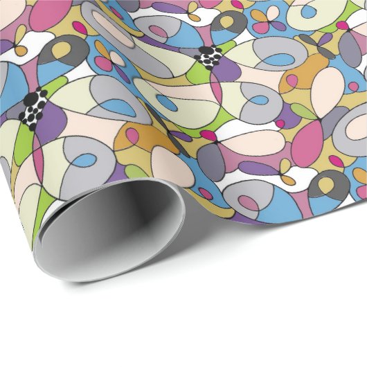 Abstracte pasta cadeaupapier (Rol Hoek)