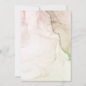 Abstracte pasta Dusky Roze Groen Sweet 16 Birthday Bedankkaart (Achterkant)