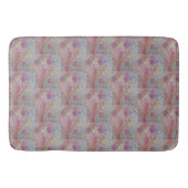 Abstracte pasteelbloemen badmat (Voorkant)