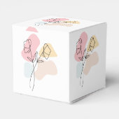 Abstracte pasteelbloemen bedankdoosjes (Achterkant)