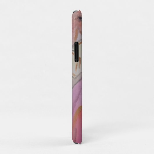 Abstracte pasteelbloemen Case-Mate iPhone case (Achterkant/rechts)