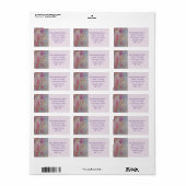 Abstracte pasteelbloemen etiket (Full Sheet)
