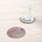 Abstracte pasteelbloemen kartonnen onderzetters (Insitu)