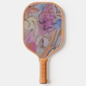 Abstracte pasteelbloemen pickleball paddle (Voorkant)