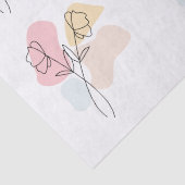 Abstracte pasteelbloemen tissuepapier (Detail)