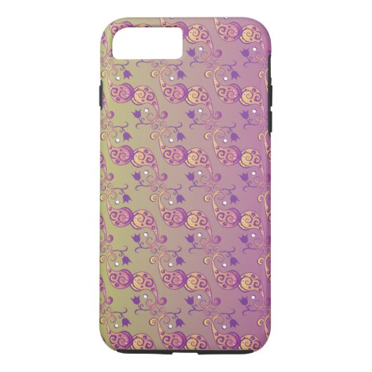Abstracte pasteelgroen en roze pasteitekoraal Case-Mate iPhone case (Achterkant)