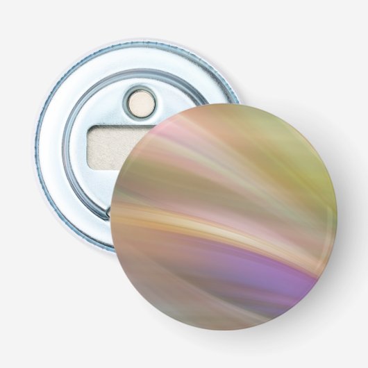Abstracte pasteelkleuren button flesopener (Voorkant)