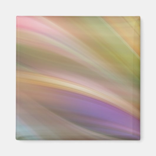 Abstracte pasteelkleuren magneet (Voorkant)
